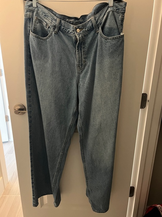 Old Navy Denim - Old Navy Women's wow baggy wide leg Jeans in Faded Blue